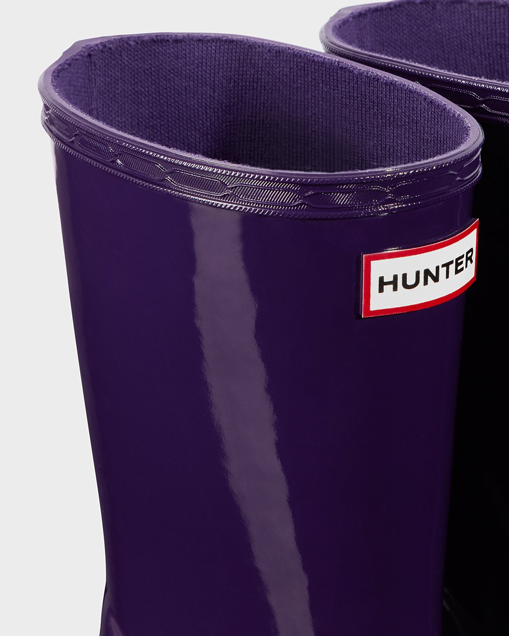 Hunter Niños Original First Classic Gloss - Botas de Lluvia Azules Moradas - 162-NMKUZO